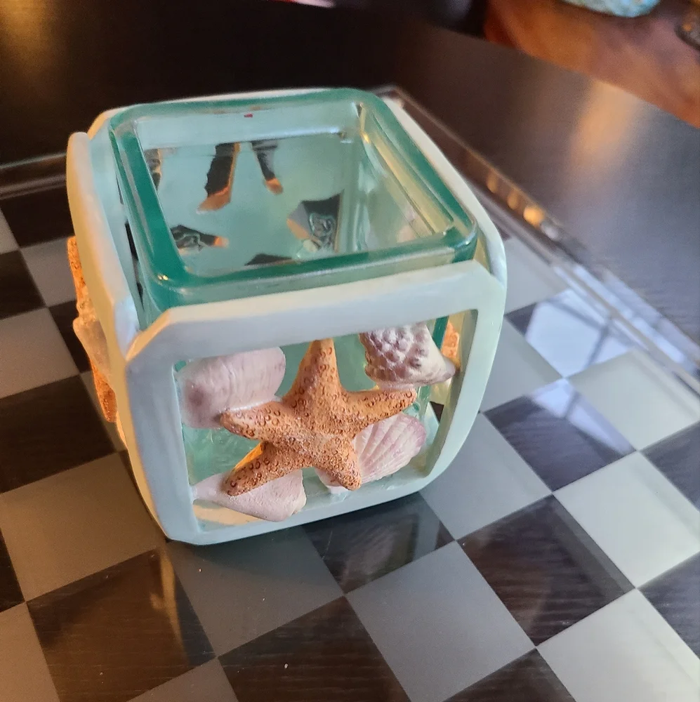 Votive Candle Holder seashell design